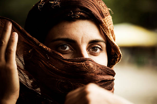 muslim woman stock photo