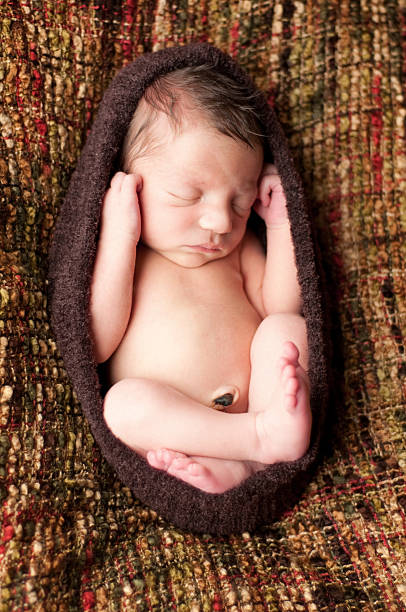 istock Newborn Baby Sleeping Peacefully in a Pod 108273233