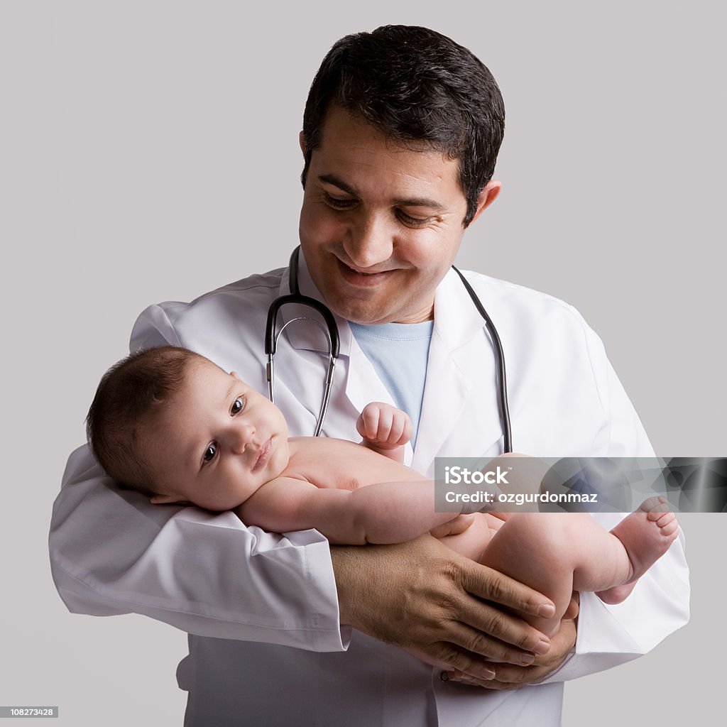 의사 및 아기 - 로열티 프리 아기 스톡 사진