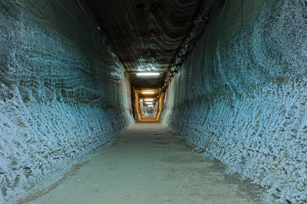 túnel de sal de mina - mine of salt fotografías e imágenes de stock