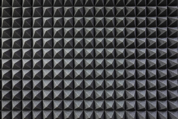 istock Foam soundproofing coating close-up. Recording studio details 1082736582