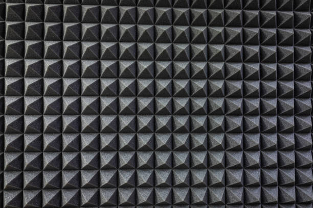 istock Foam soundproofing coating close-up. Recording studio details 1082736698