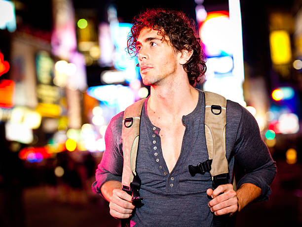 istock Traveller in Times Square, New York City 108273713