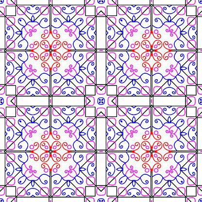 Pattern 95 Awesome Pattern 95 Stock Illustration - Download Image Now - Art ...