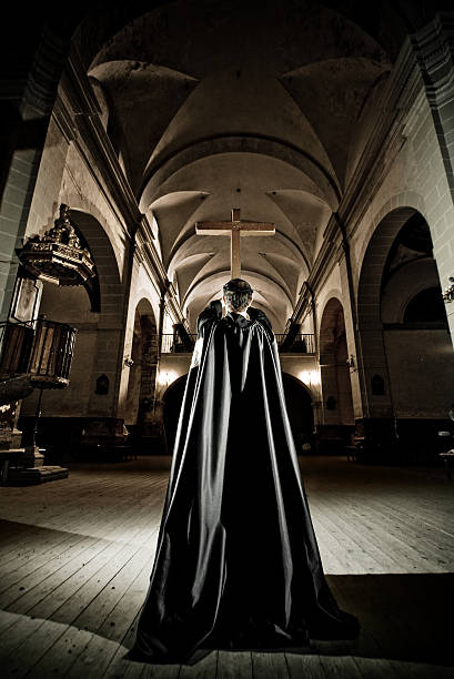 istock Monk in the church. 108274455
