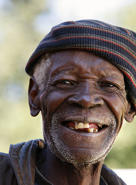 istock Old Black man smiling portrait 108274488