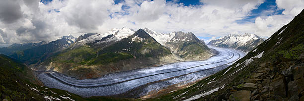 Aletsch Glacier stock photo