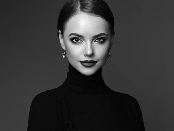 istock Beautiful woman face with perfect makeup 1082760534