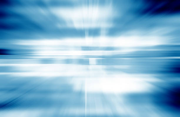 istock Blue abstract geometric shiny transparent motion technology concept background 1082763872