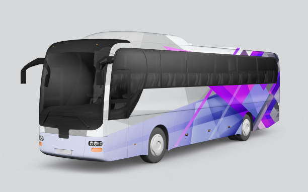 istock 3D render of a bus on a white background 1082766516