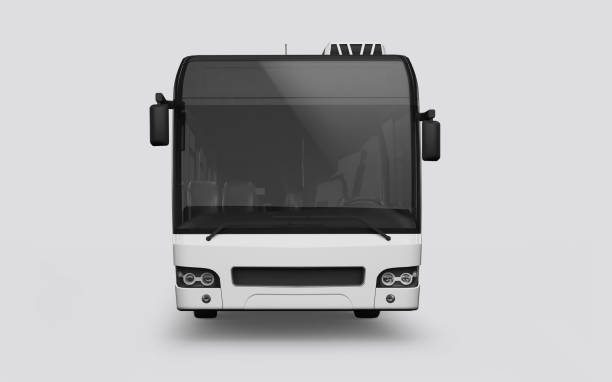 istock 3D render of a bus on a white background 1082766654