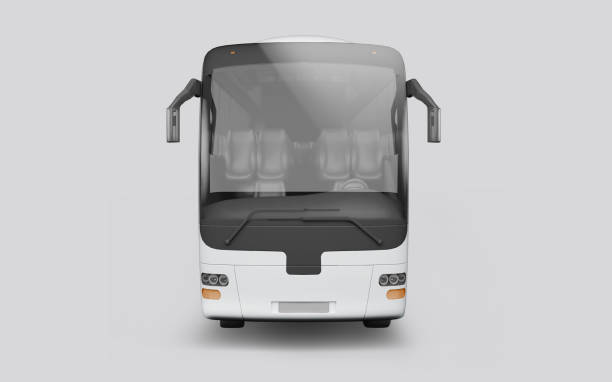 istock 3D render of a bus on a white background 1082766790