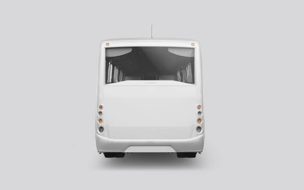 istock 3D render of a bus on a white background 1082767136