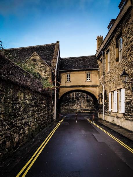 istock Old typical alley in Oxford, UK 1082767748