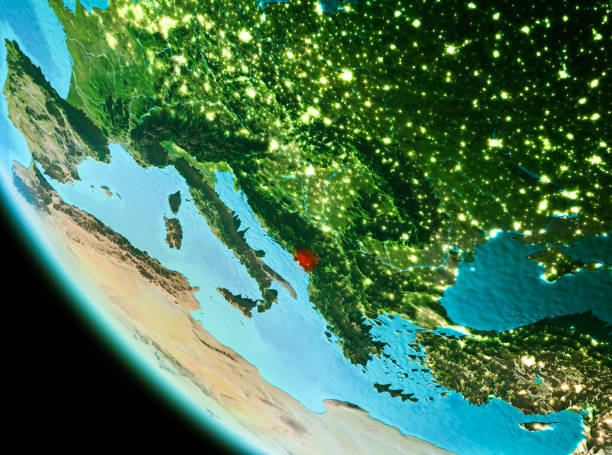 istock Montenegro in red in the evening 1082784638