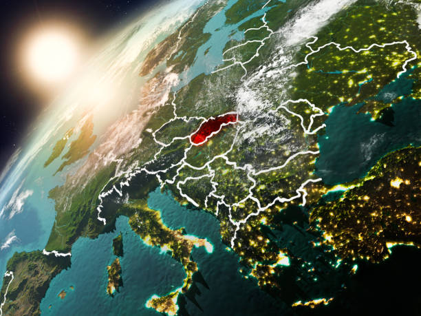 istock Slovakia on planet Earth in sunset 1082784800