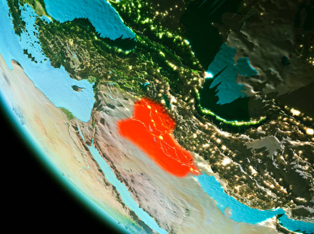 istock Iraq in red in the evening 1082786584
