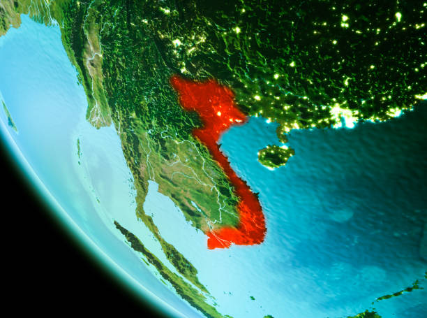 istock Vietnam in red in the evening 1082786624