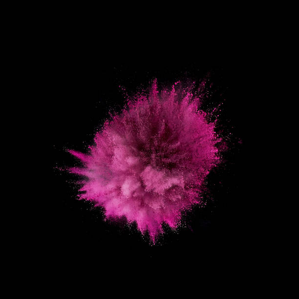 istock Colored powder explosion. Abstract closeup dust on backdrop. Colorful explode. Paint holi 1082787042