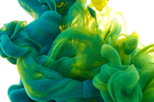 istock Ink in water. Splash paint mixing. Multicolored liquid dye. Abstract  sculpture background color 1082787136