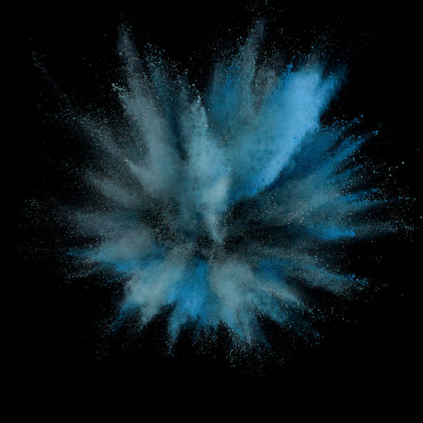 istock Colored powder explosion. Abstract closeup dust on backdrop. Colorful explode. Paint holi 1082787370