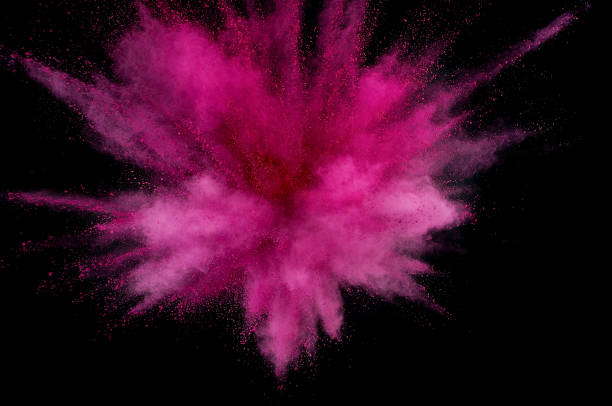 istock Colored powder explosion. Abstract closeup dust on backdrop. Colorful explode. Paint holi 1082787376