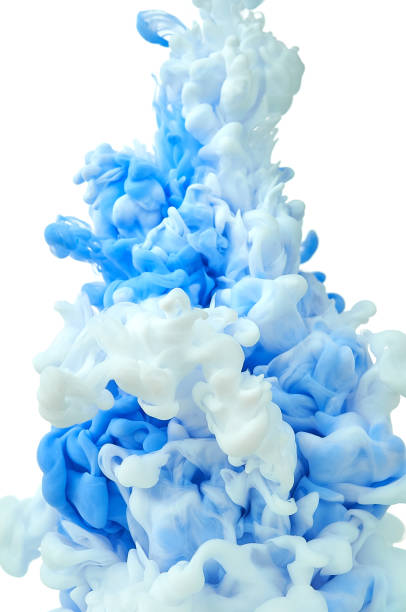 istock Ink in water. Splash paint mixing. Multicolored liquid dye. Abstract  sculpture background color 1082787606