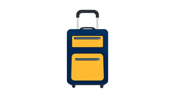 Vector illustration of Travel Bag vector design icon. tourism and traveling icon design