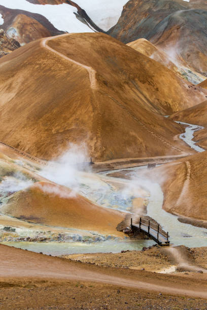 istock Landmannalaugar National park with trail paths, Iceland 1082811786