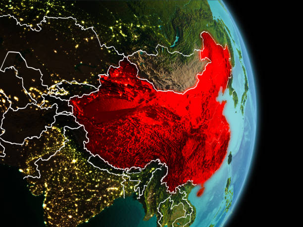 istock Morning over China on Earth 1082823014