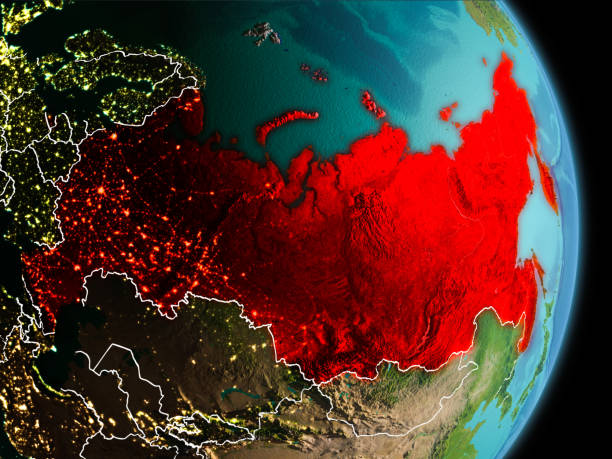 istock Morning over Russia on Earth 1082823016