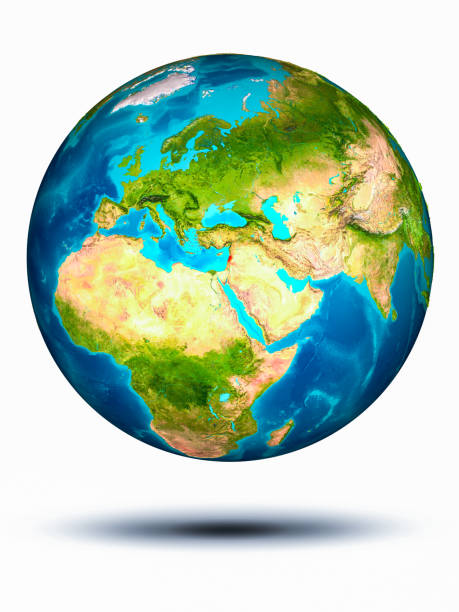 istock Lebanon on Earth with white background 1082826852