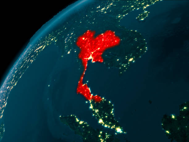 istock Thailand at night on Earth 1082827518