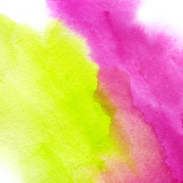 Plastic pink and Acid Green, trendy watercolor background. Great design element for brochure, banner, cover, booklet, UI, UX, flyer, card, poster and others