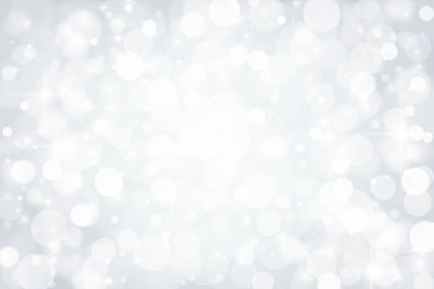 Abstract shiny silver background Abstract shiny defocused lights background glamour stock illustrations