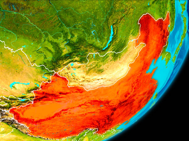 istock Orbit view of China 1082838730