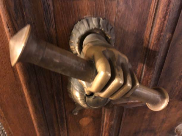 istock Door,Handle,Metal,Hand,Finger 1082847758