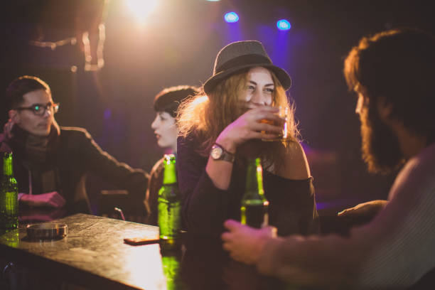 istock Friends sitting on a bar counter 1082862030