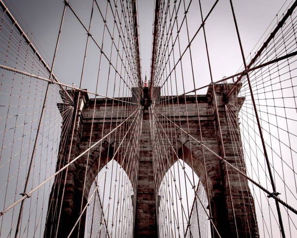 istock Brooklyn Bridge in Sepia Tone 1082862560