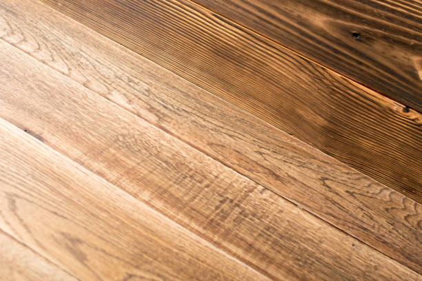 istock Brown painted wood background 1082862888