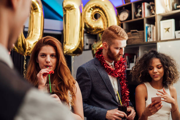 istock Teenagers celebrating New year together 1082874594