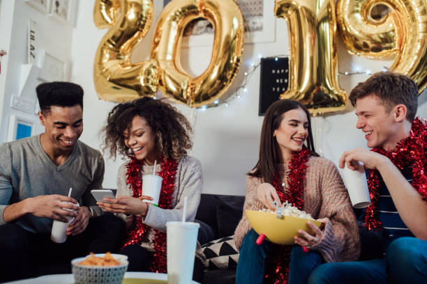 istock Young people hanging out and smiling 1082894444