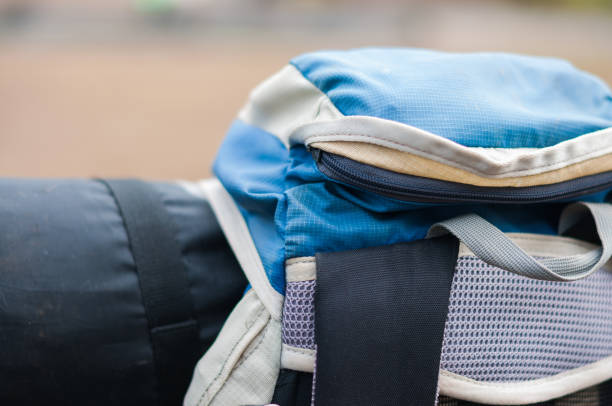 istock Closeup of travel backpack 1082907554