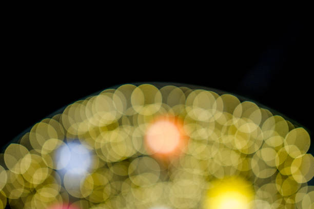 istock Colorful lights On New Year's Day, Bokeh circle lights, background image with copy space. 1082914148