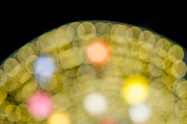 istock Colorful lights On New Year's Day, Bokeh circle lights, background image with copy space. 1082914172