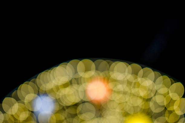 istock Colorful lights On New Year's Day, Bokeh circle lights, background image with copy space. 1082914202