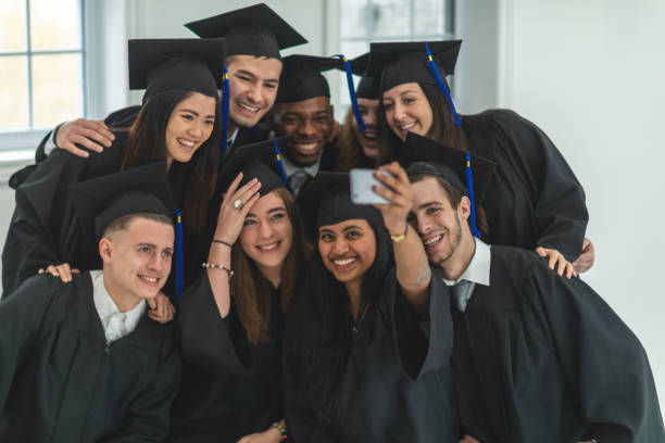 istock Group of friends at graduation 1082914920