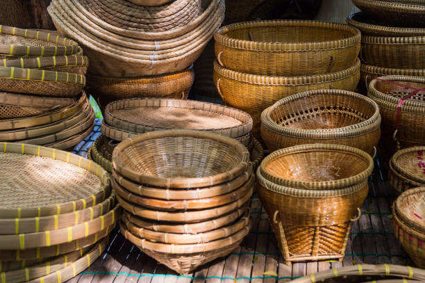 istock closeup of basketwork design 1082918332