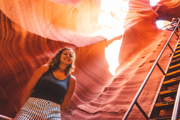 istock Young woman excited about climbing 1082920926