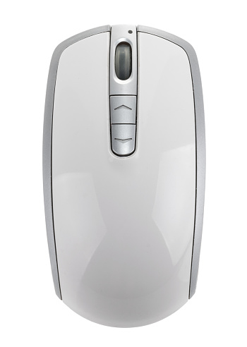 computer mouse top view clipping path